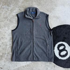 Y2K Polo Ralph Lauren Gray Vest